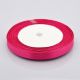 Panglica de satin Rose Madder