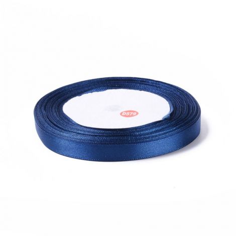 Panglica de satin albastru inchis