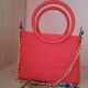 Geanta crosetata din 2 fire macrame
