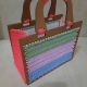 Geanta crosetata in 4 culori cu fir macrame