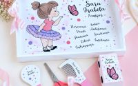 Set turta balerina pictat manual personalizat