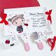 Set turta buburuza pictat manual personalizat