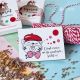 Martisor pisicuta cu magnet cu mesaj handmade