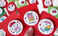 Martisor brosa cu mesaj pictat manual