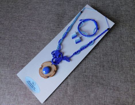 Set macrame unicat din 3 piese.