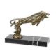 Leu - statueta din bronz pe soclu din marmura 