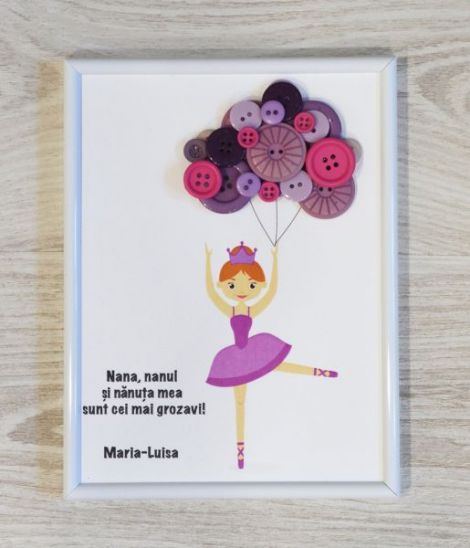 cadou nasi copil tablou balerina recunostinta