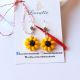 MARTISOR - cercei floare galbena