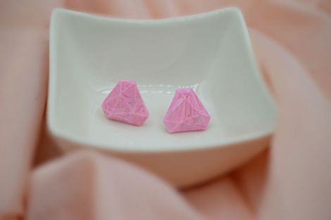 Cercei diamant - roz