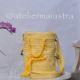geanta galben handmade crosetata