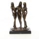 Cele trei gratii - statueta din bronz