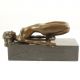 Nud - statueta erotica din bronz pe soclu din marm
