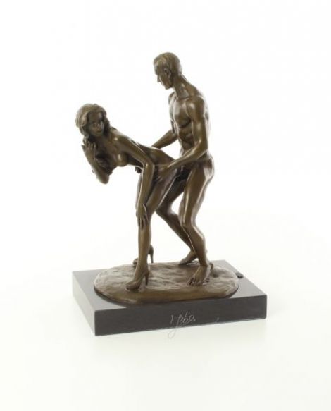 Cuplu facand dragoste- statueta din bronz