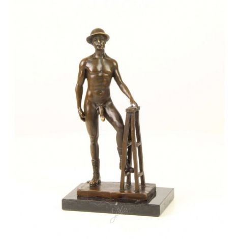 Nud - statueta erotica din bronz