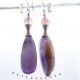 Cercei ametist agate cuart cod594