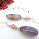 Cercei ametist agate cuart cod594