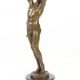 Nud - statueta erotica din bronz pe soclu marmura