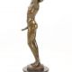 Nud - statueta erotica din bronz pe soclu marmura