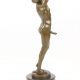 Nud - statueta erotica din bronz pe soclu marmura
