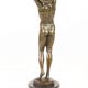 Nud - statueta erotica din bronz pe soclu marmura
