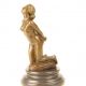 Nud ingenunchiat  - statueta erotica din bronz