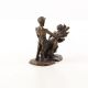 Satir si femeia  - statueta erotica din bronz 