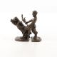 Satir si femeia  - statueta erotica din bronz 