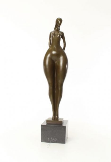 Nud mare - statueta din bronz pe soclu din marmura