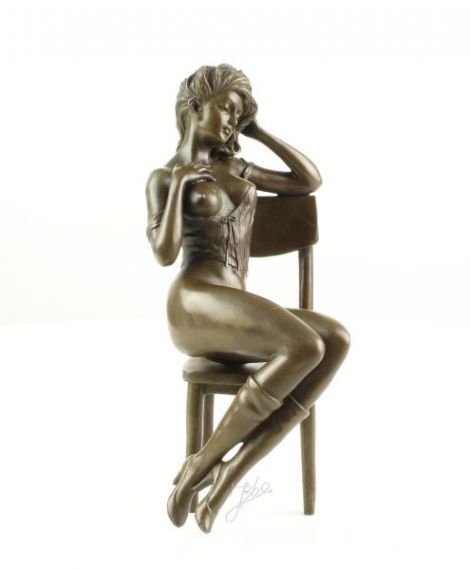 Nud - statueta erotica din bronz