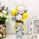 Lumanare botez personalizata Elefantel Galben