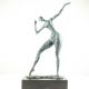 Nud modern - statueta din bronz pe soclu marmura