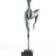 Nud modern - statueta din bronz pe soclu marmura