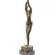 Nud modern - statueta din bronz pe soclu marmura