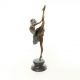 Balerina mare - statueta din bronz pictat