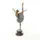 Balerina mare - statueta din bronz pictat