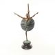 Balerina mare - statueta din bronz pictat