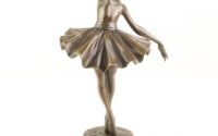 Balerina- statueta din bronz pictat