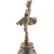 Balerina- statueta din bronz pictat