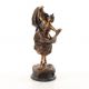 Dansatoare - statueta din bronz pictat