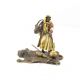 Vanator arab - statueta din bronz pictat 