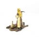 Vanator arab - statueta din bronz pictat 