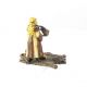 Vanator arab - statueta din bronz pictat 