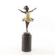 Micuta balerina - statueta din bronz pictat