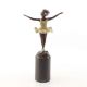 Micuta balerina - statueta din bronz pictat