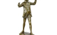 Peter Pan- statueta din bronz pe soclu din marmura