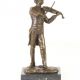 Johan Straus - statueta din bronz pictat pe soclu 
