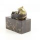 Ursul Panda - statueta din bronz pe soclu din marm