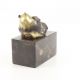 Ursul Panda - statueta din bronz pe soclu din marm