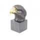 Cap de vultur - statueta din bronz pe soclu marmur