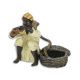 Arab cu sarpele - statueta din bronz pictat 